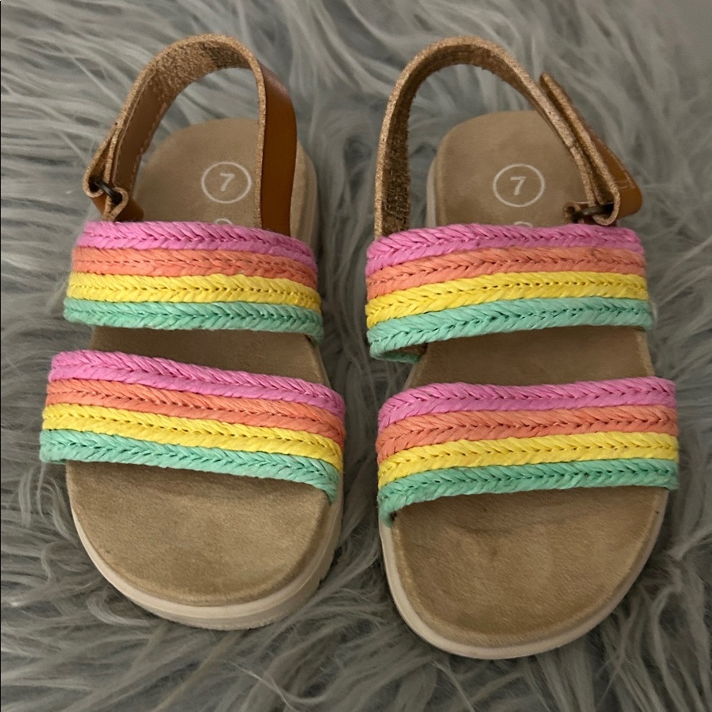 Cat & Jack Kids Rainbow Sandals